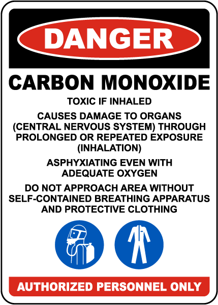 Toxic If Inhaled Causes Damage To Organs Sign