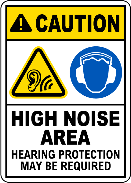 Hearing Protection May Be Required Sign