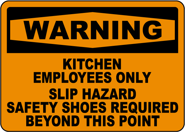 Safety Shoes Required Beyond This Point Sign