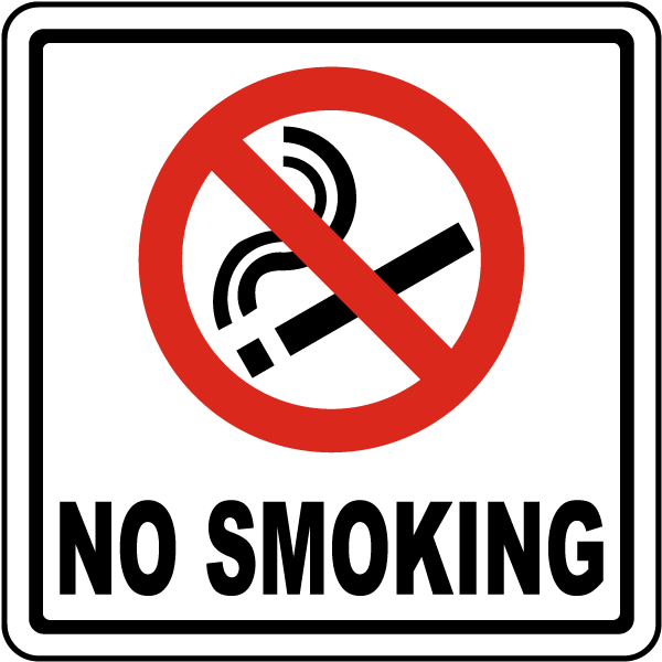 No Smoking Symbol Sign
