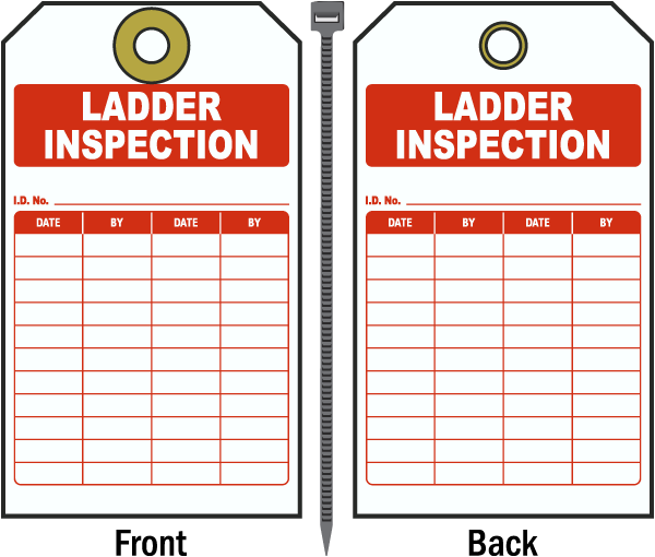 Ladder Inspection Tag