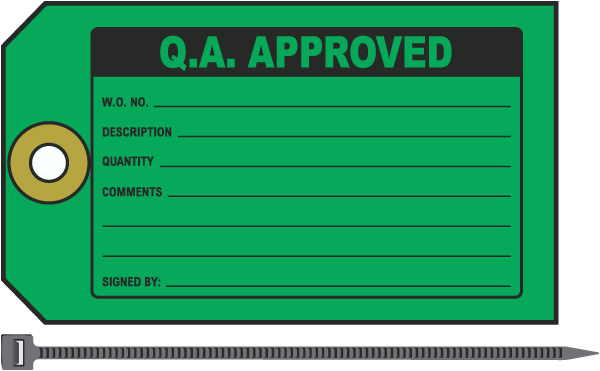 Q.A. Approved Tag
