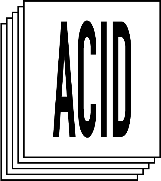 Special Hazard - Acid For Blank NFPA Diamond