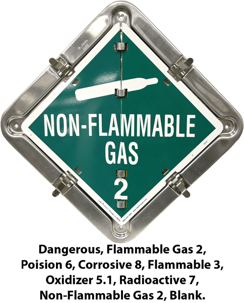 Solid Frame 8 Placard Flip Set