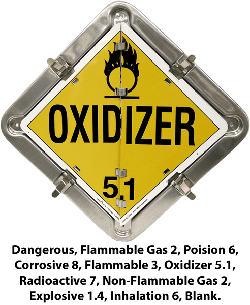 Solid Frame 10 Placard Flip Set