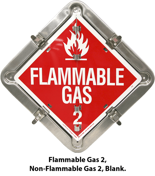 Solid Frame 2 Placard Dual Flip Set