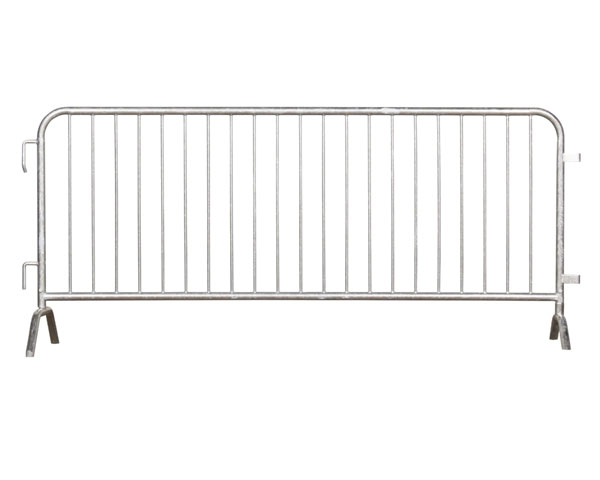 8.5 ft Gray Interlocking Steel Barricade