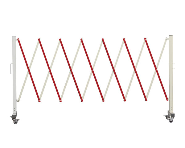 Red White Expandable Metal Barricade