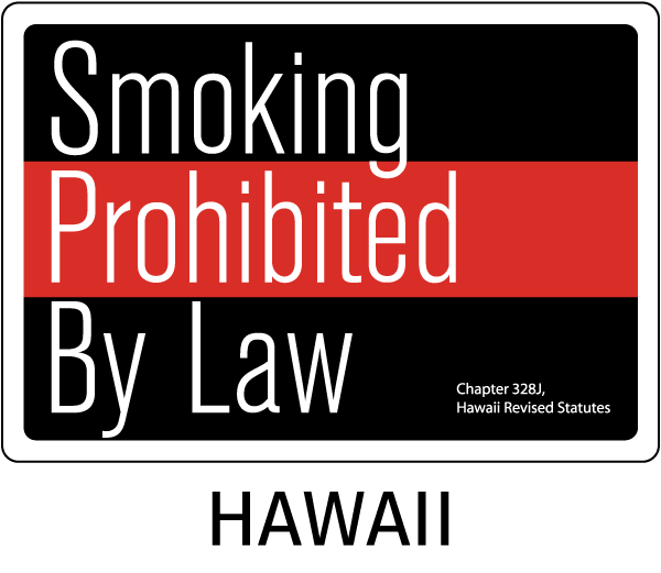 Hawaii No Smoking Sign