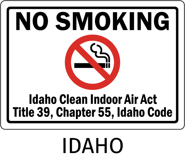 Idaho No Smoking Sign