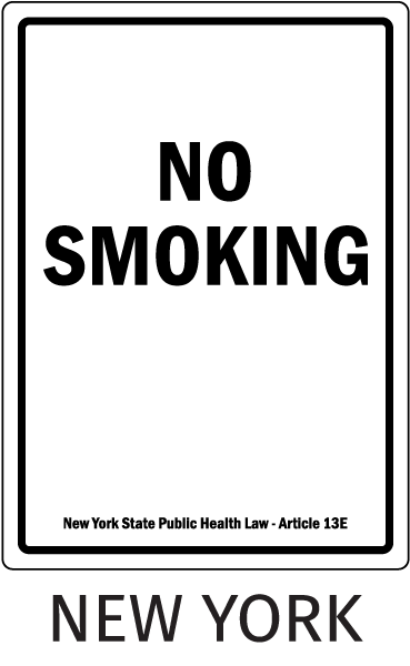 New York No Smoking Sign