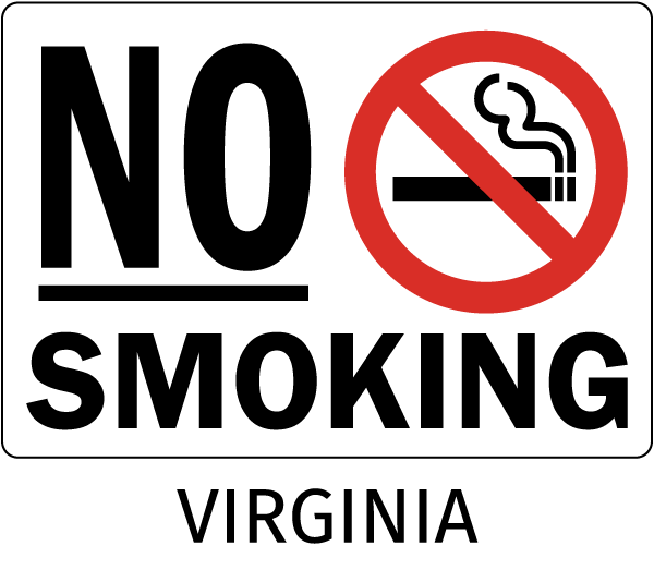 Virginia No Smoking Sign