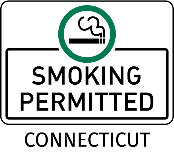Connecticut No Smoking Sign