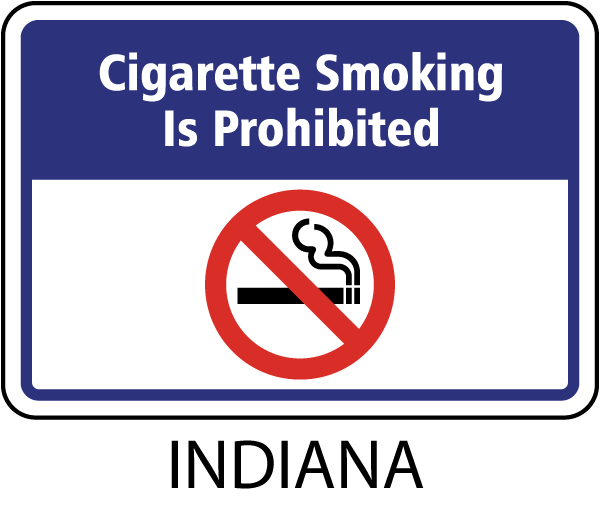 Indiana No Smoking Sign