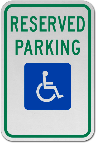MUTCD Accessible Reserved Parking Sign