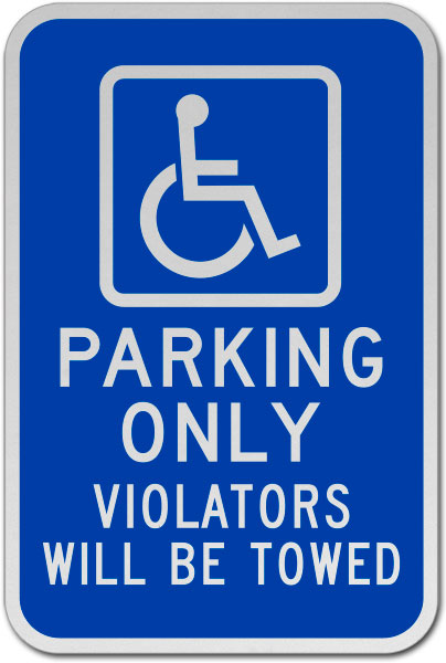 Accessible Parking Only Sign