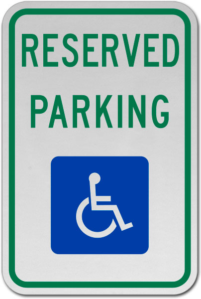 Texas Reserved Parking Sign