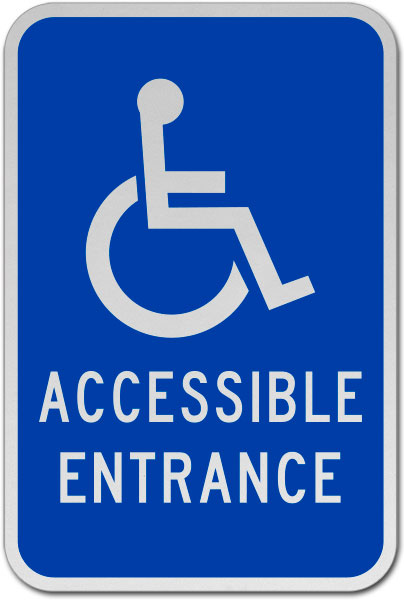 Accessible Entrance Sign