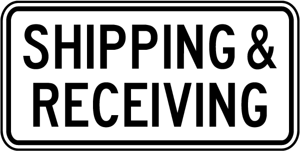 Shipping & Receiving Sign