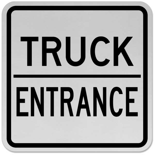 Truck Entrance Sign