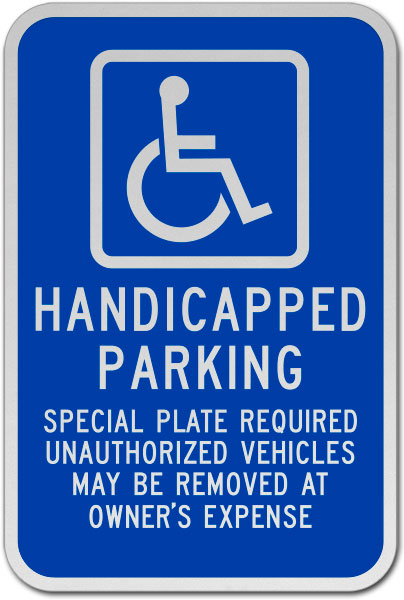 Massachusetts Accessible Parking Sign