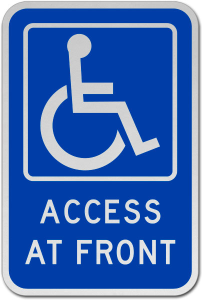 Access At Front Sign