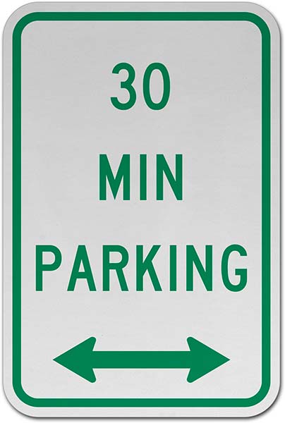 30 Min Parking Sign