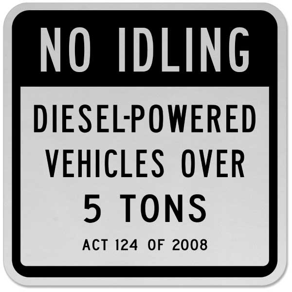 No Idling Diesel Vehicles Sign