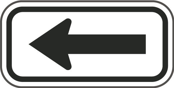 Black Arrow Sign
