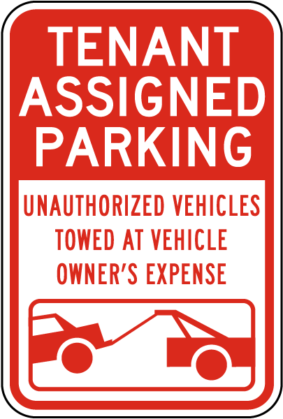 Tenant Assigned Parking Sign