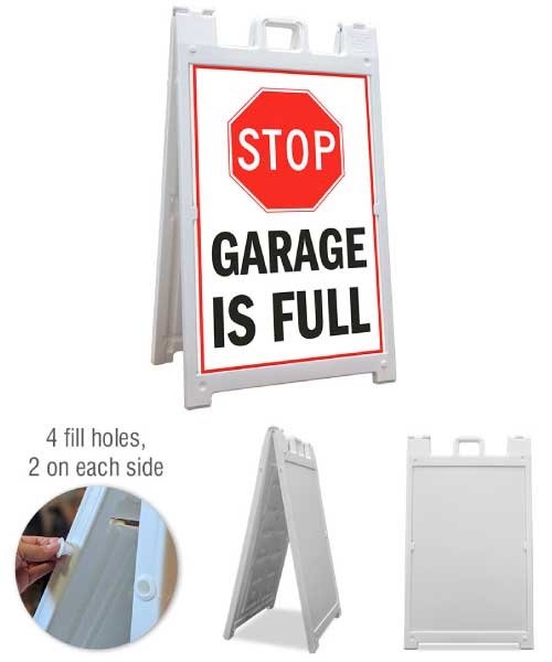 Stop Garage is Full A-Frame Sign