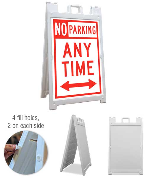 No Parking Anytime A-Frame Sign
