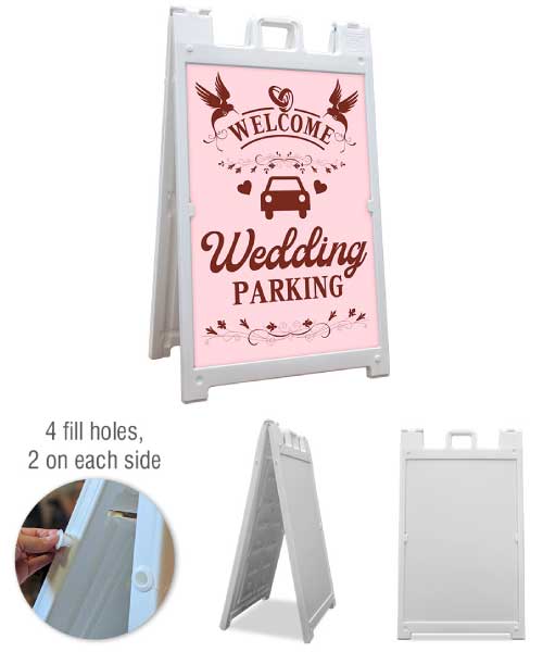 Wedding Parking A-Frame Sign