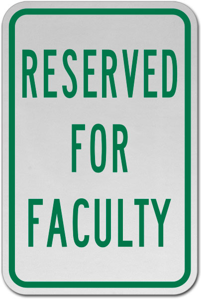 Reserved For Faculty Sign