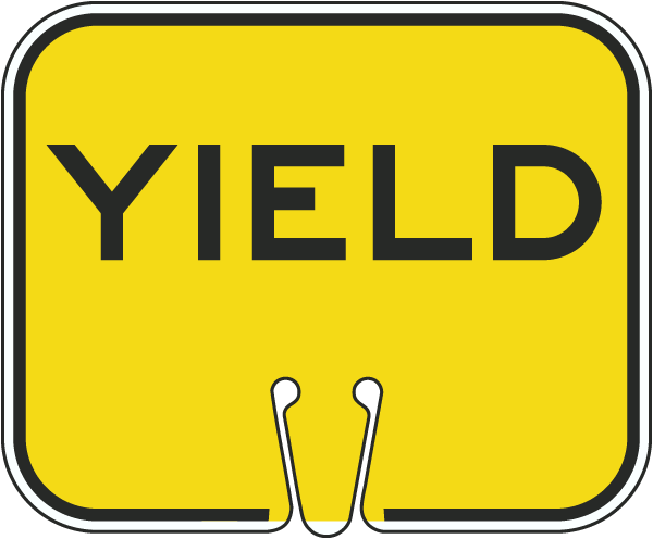 Yield Cone Sign