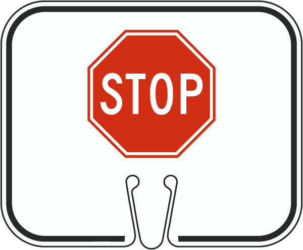 Stop Cone Sign