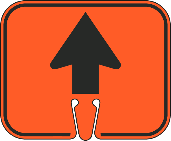 Forward Arrow Cone Sign