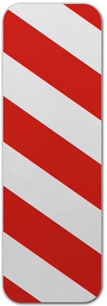 Red / White Left Object Marker