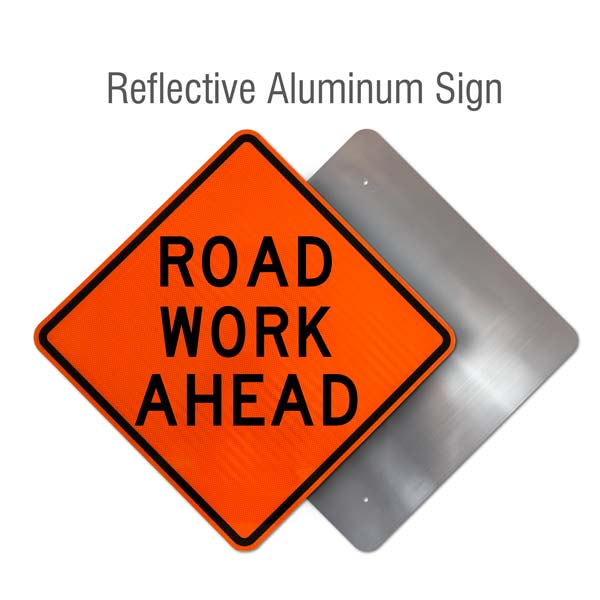 Road Work Ahead Sign