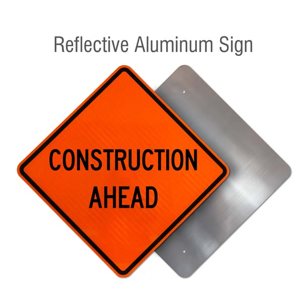 Construction Ahead Rigid Sign