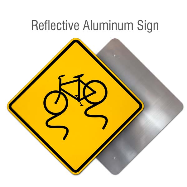 Bicycle Surface Condition Sign