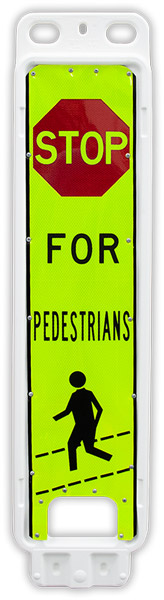 Replacement Stop For Pedestrians In-Street Crossing Panel