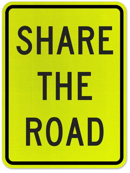 Share The Road Sign