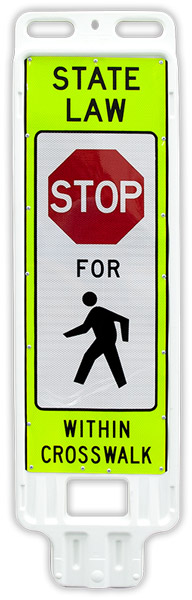 Replacement Stop for Pedestrians Crossing Panel