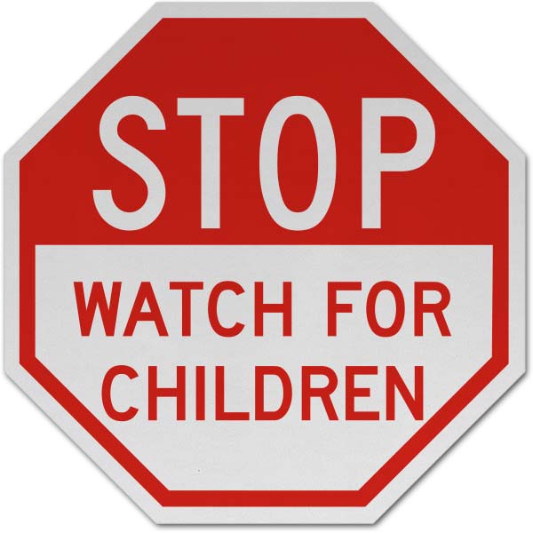 Watch For Children Sign