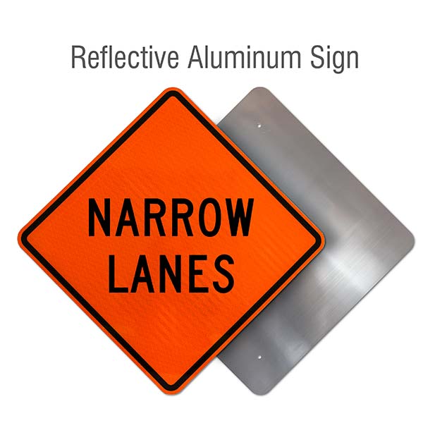 Narrow Lanes Sign