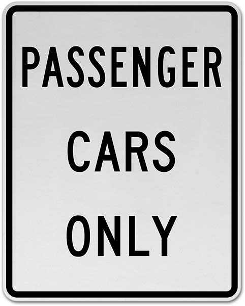 Passenger Cars Only
