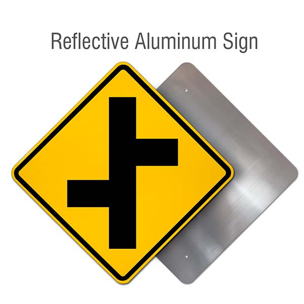 Offset Roads Sign