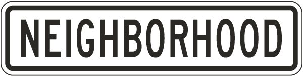 Neighborhood Sign