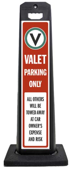 Valet Parking Only Vertical Panel
